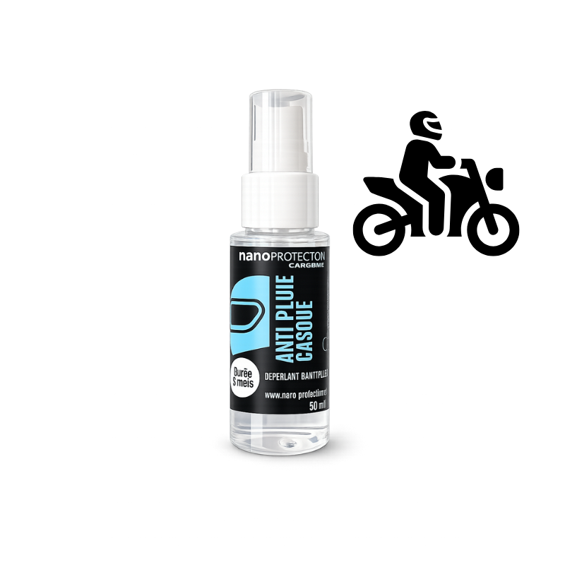 Protection anti-pluie pour visière et bulle moto