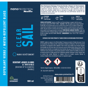 CLEAR SAIL - Déperlant verre renforcé