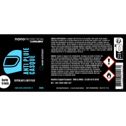 Anti-pluie visière casque & bulle | NanoProtection