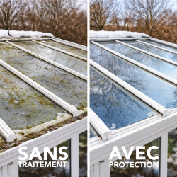 Vitres autonettoyantes déperlant nano protection - Protect vitres extérieures - veranda - garde corps en verre - velux