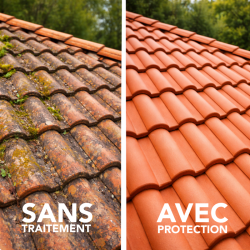 Hydrofuge anti mousse contre les infiltrations tuile et toiture