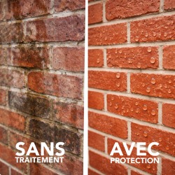 Hydrofuge anti mousse contre les infiltrations mur