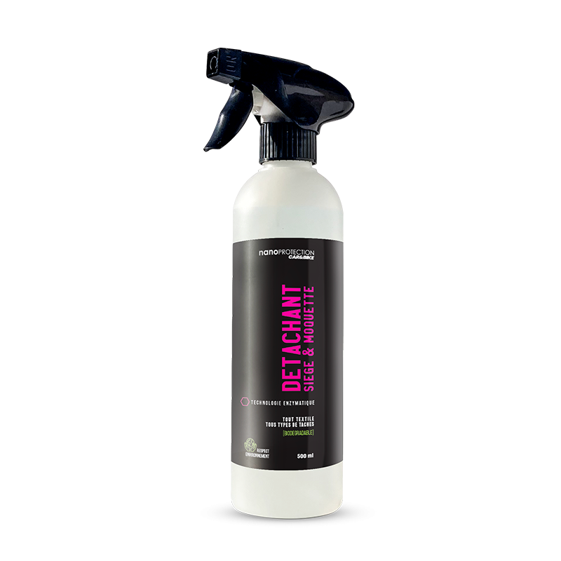 Détachant tissu sièges voiture – formule biodégradable sans solvant