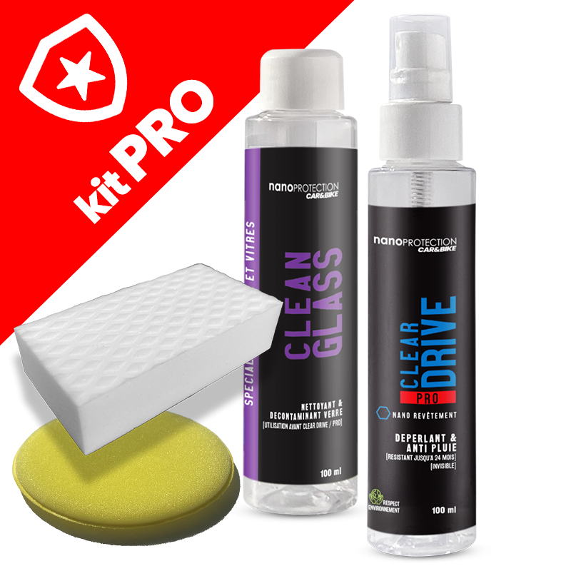 Kit Anti pluie Pare-Brise PRO - 24 mois