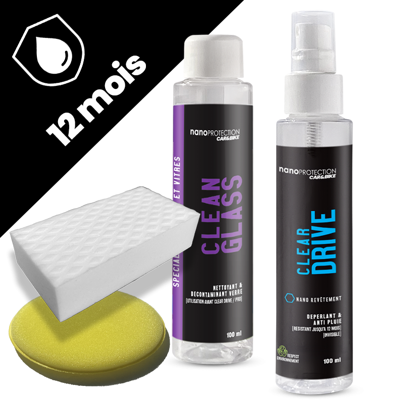 Kit anti pluie pour pare-brise/vitres
