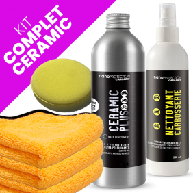 Pack protection Céramique haut de gamme avec microfibre