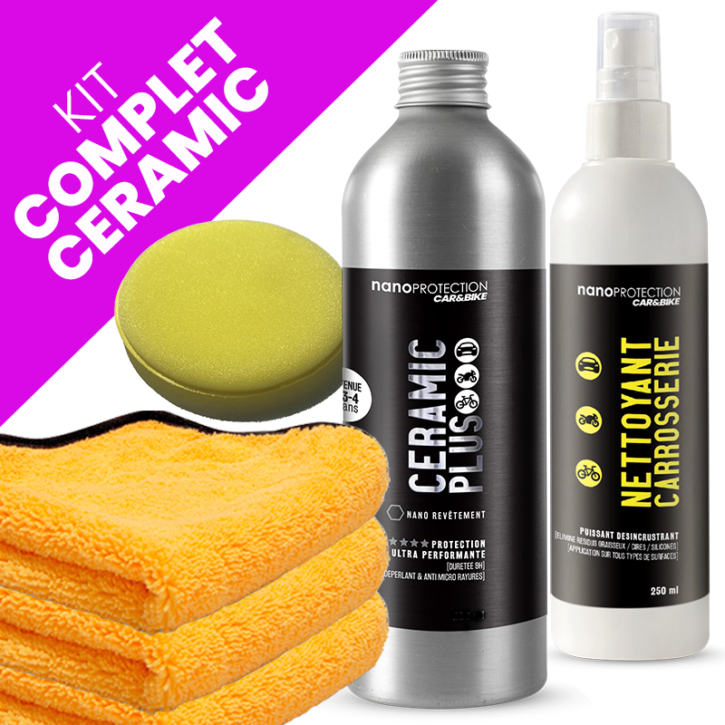 Pack protection Céramique haut de gamme avec microfibre