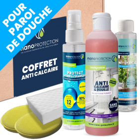 coffret traitement anticalcaire salle de bain - wc - paroi de douche