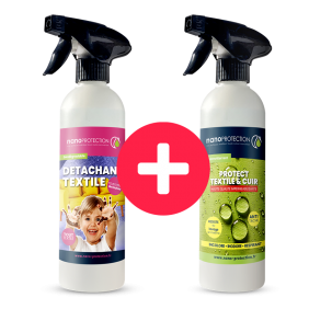 Détachant biodégradable et imperméabilisant textile pour canapé