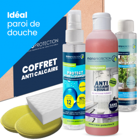 coffret traitement anticalcaire salle de bain - wc - paroi de douche
