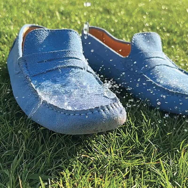 Chaussures imperméables, textile, cuir et daim par NanoProtection