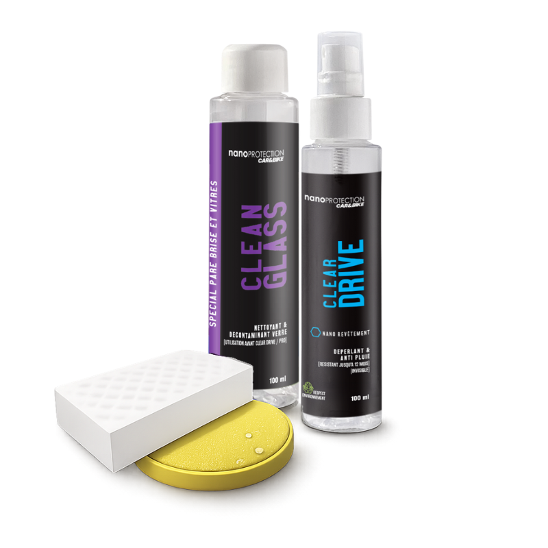 Kit anti pluie pour pare-brise/vitres