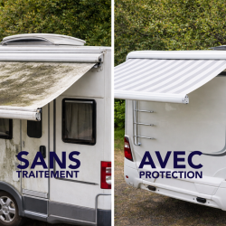 Protection textile camping car