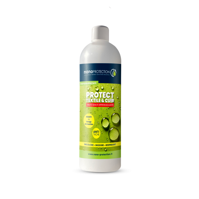 Imperméabilisant textile et cuir anti-taches – formule à base d’eau, inodore et incolore