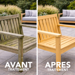 Dégrisant et raviveur pour bois naturel