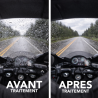 Protection anti-pluie pour visière et bulle moto