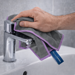 Chiffon microfibre carbone nettoyage premium | NanoProtection