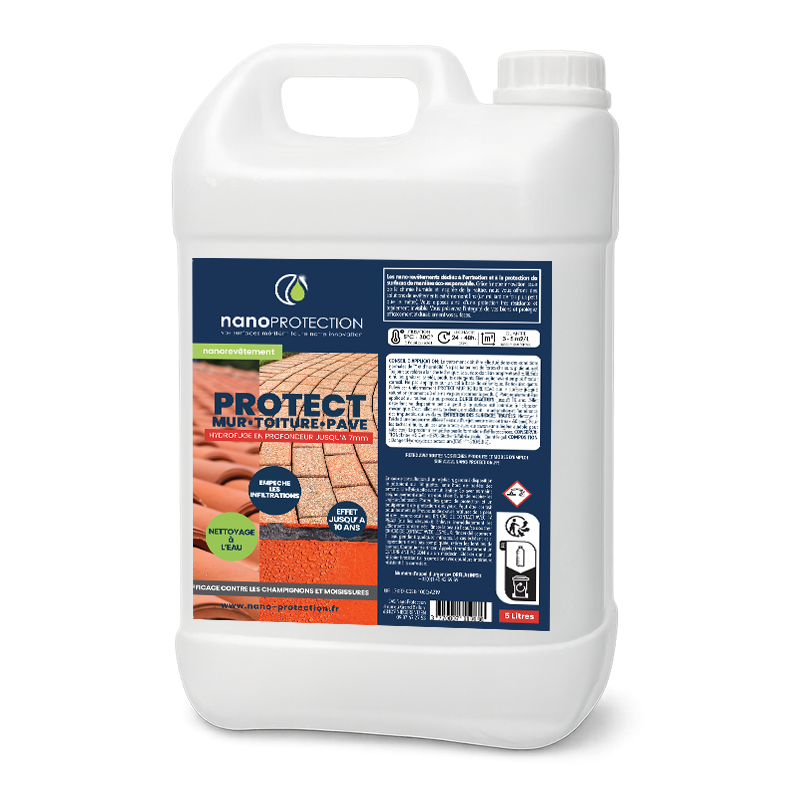 Hydrofuge murs, toiture & pavés – protection anti-humidité