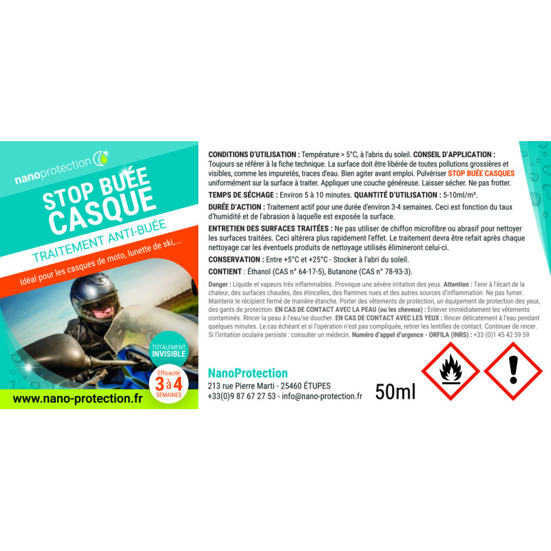 Traitement Anti-Buée pour casque moto – NanoProtection