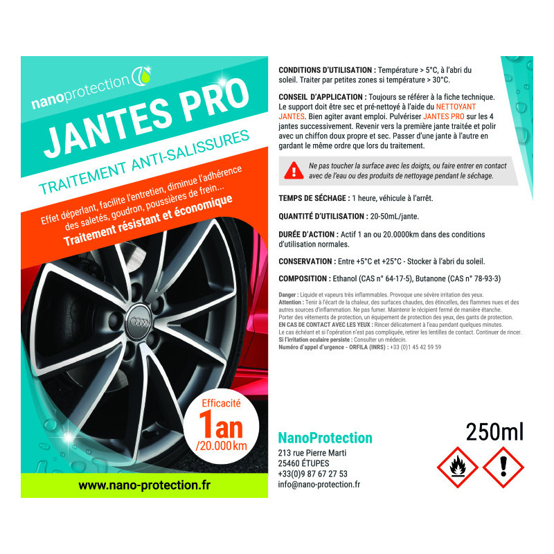 Protection anti salissures jantes pro