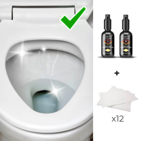 Destructeur d'odeurs permanent pour rendre vos WC auto-désinfectants