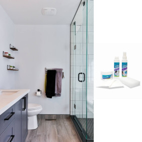 Kit protection anti-calcaire et anti-saletés pour sanitaires