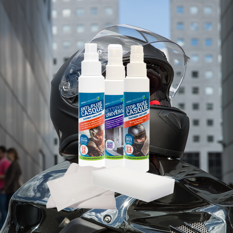 Kit Protection anti pluie et buée pour Casques Moto